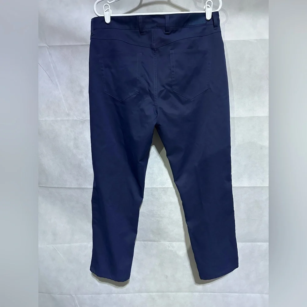 Peter Millar Chino Golf Pants Men’s 36x27 Navy Blue Ultimate Sateen 5 Pocket EUC